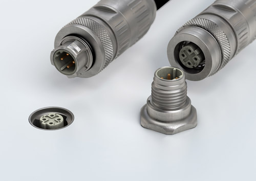 適用于工廠自動化領域的M12 PushPull連接器